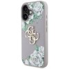 Etui Guess Grained Roses Big 4G logo do  iPhone 16 fioletowy